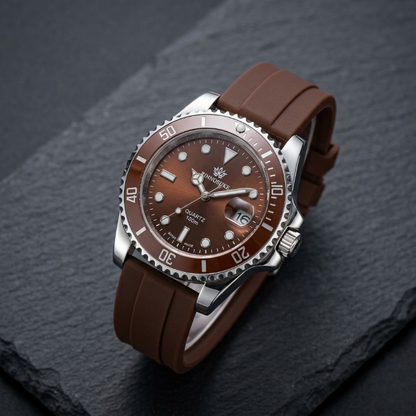 Mens Luxury Sports Wristwatch Stylish Design With Durable Silicone Strap | Blue